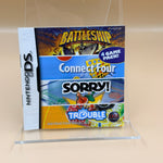 Battleship/Connect Four/Sorry!/Trouble [DS] Tested [Box and Manual Only]