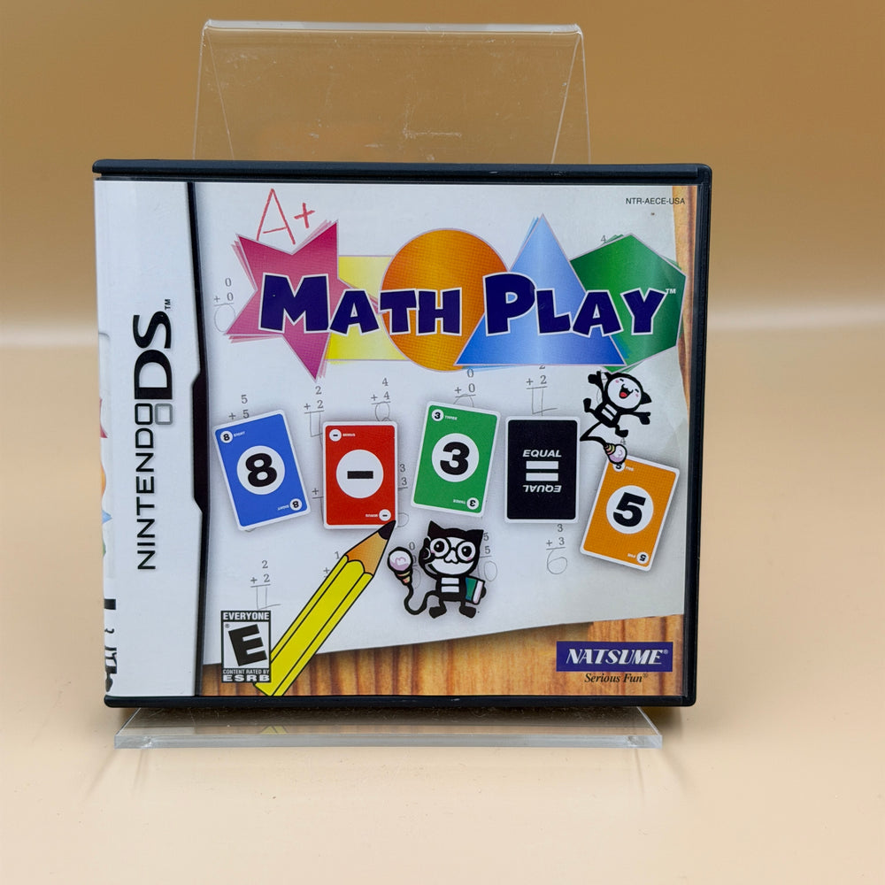 Math Play [Nintendo DS] Cleaned [Box and Manual Only]