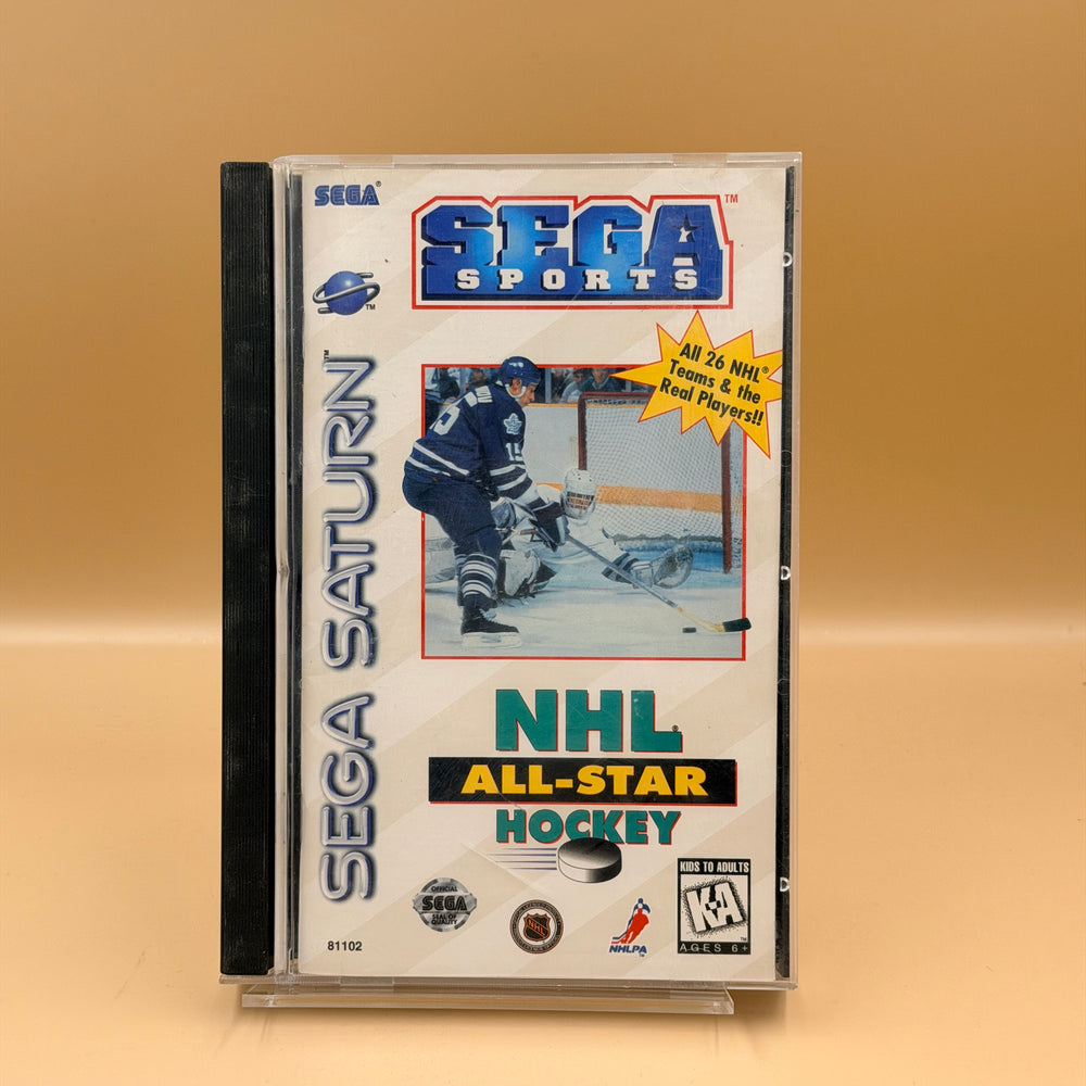 NHL All-Star Hockey [Sega Saturn] Tested & Cleaned