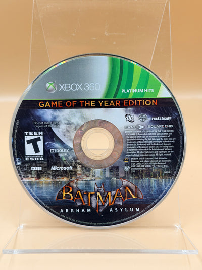 Batman: Arkham Asylum (Game of the Year Edition) [Xbox 360] Tested [Disc Only]
