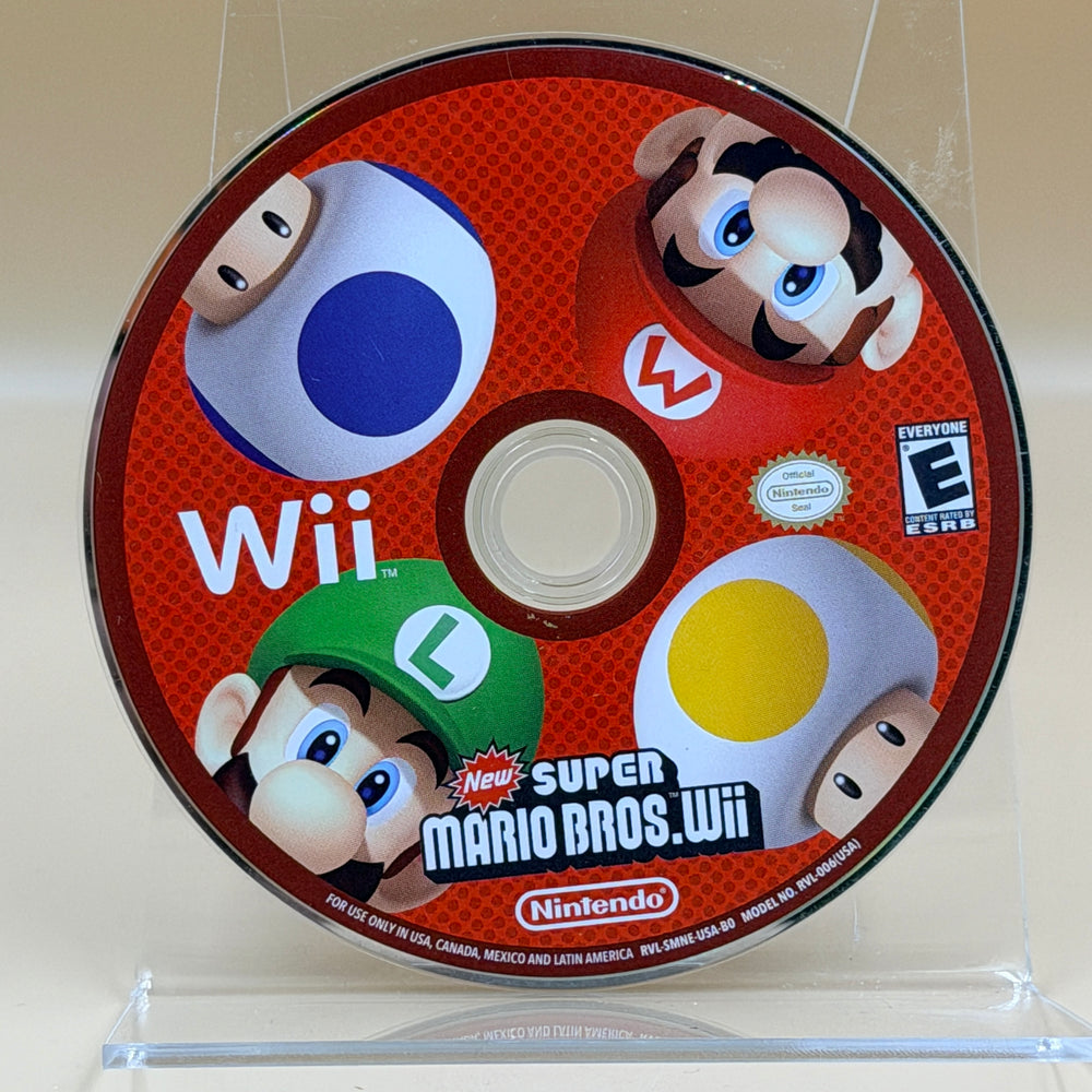 New Super Mario Bros. Wii [Wii] Tested & Cleaned [Disc Only]