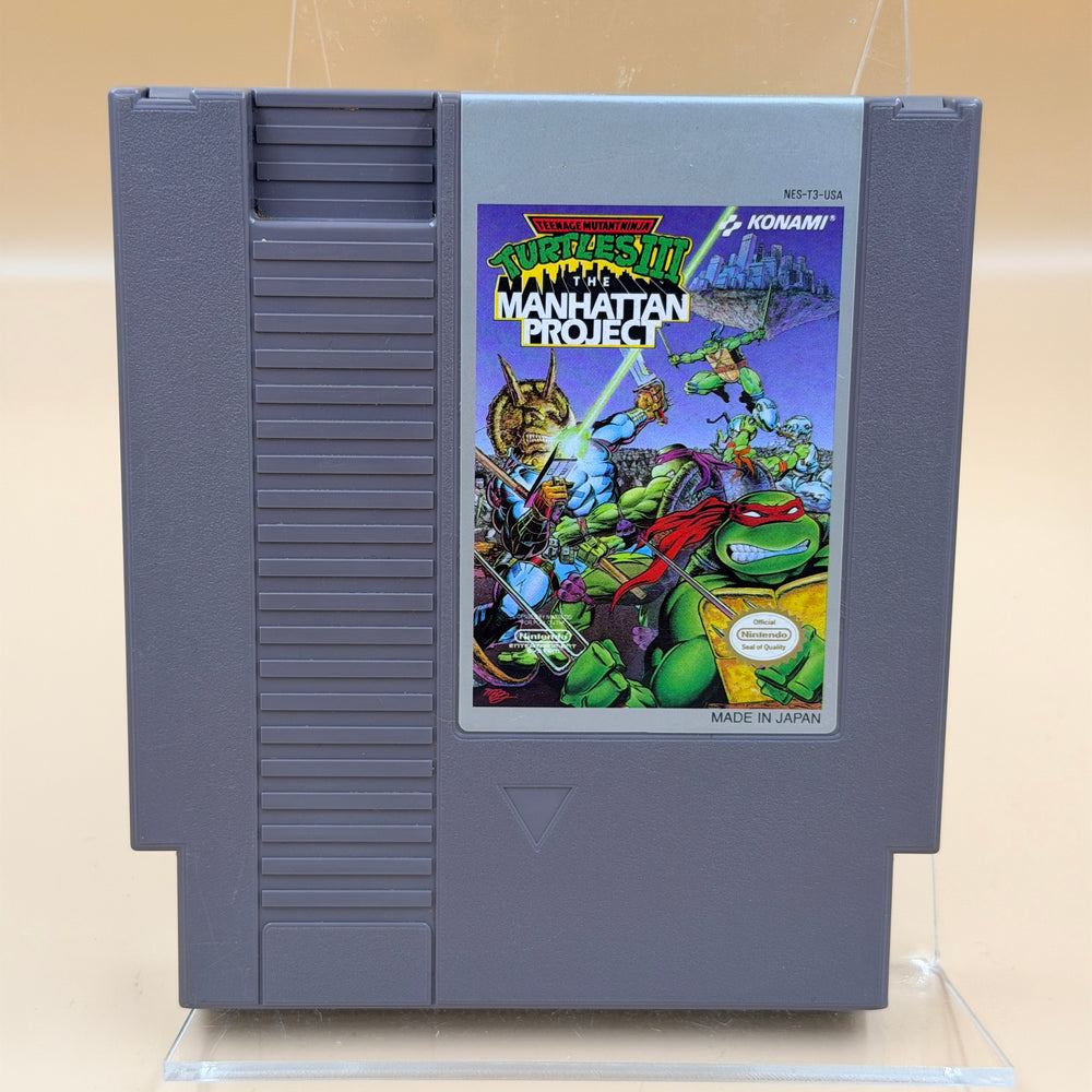 Teenage Mutant Ninja Turtles III: The Manhattan Project [NES] Tested & Cleaned