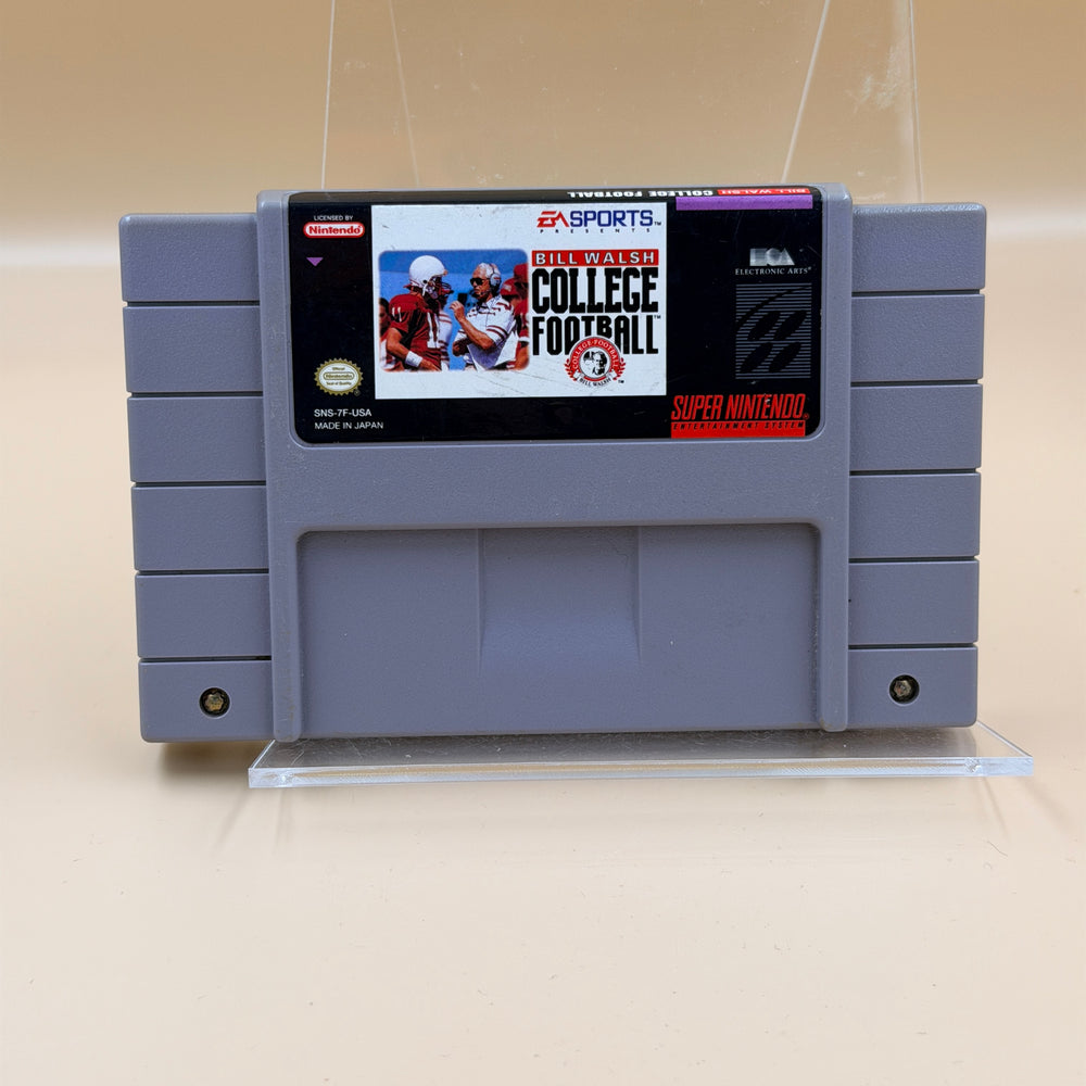 Bill Walsh College Football [SNES] Tested & Cleaned