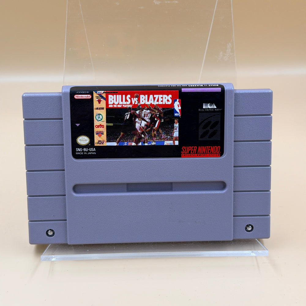 Bulls vs. Blazers and the NBA Playoffs [SNES] Tested & Cleaned