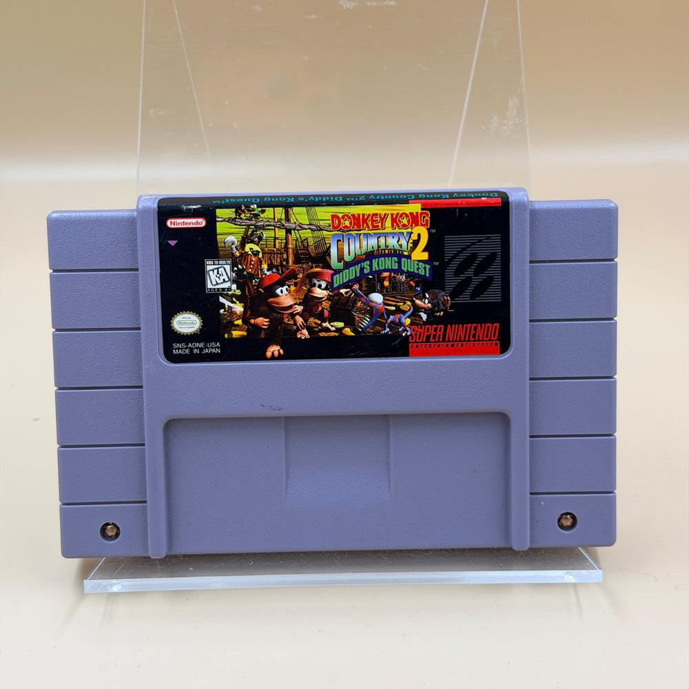 Donkey Kong Country 2: Diddy's Kong Quest [SNES] Tested & Cleaned