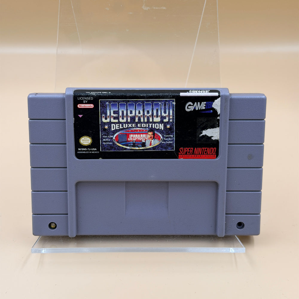 Jeopardy! Deluxe Edition [SNES] Tested & Cleaned