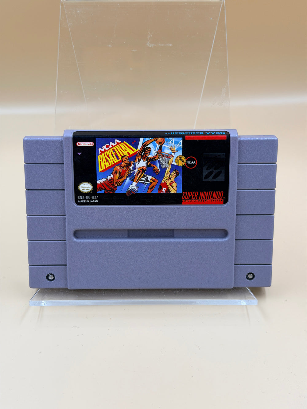 NCAA Basketball [SNES] Tested & Cleaned
