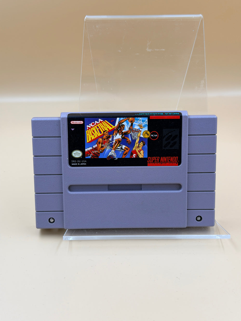 NCAA Basketball [SNES] Tested & Cleaned