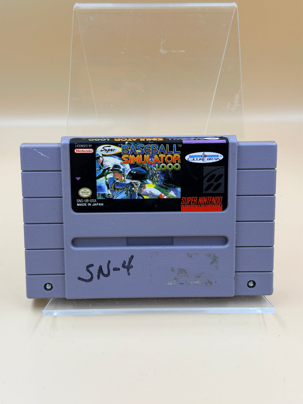 Super Baseball Simulator 1.000 [SNES] Tested & Cleaned