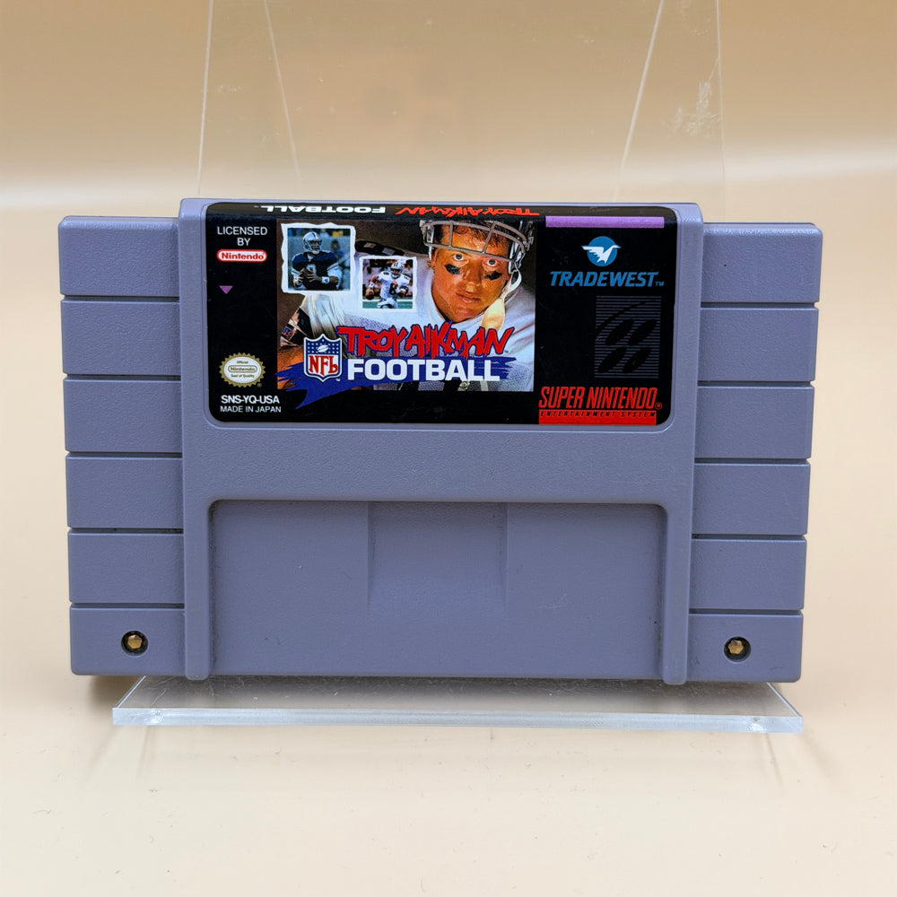 Troy Aikman NFL Football [SNES] Tested & Cleaned