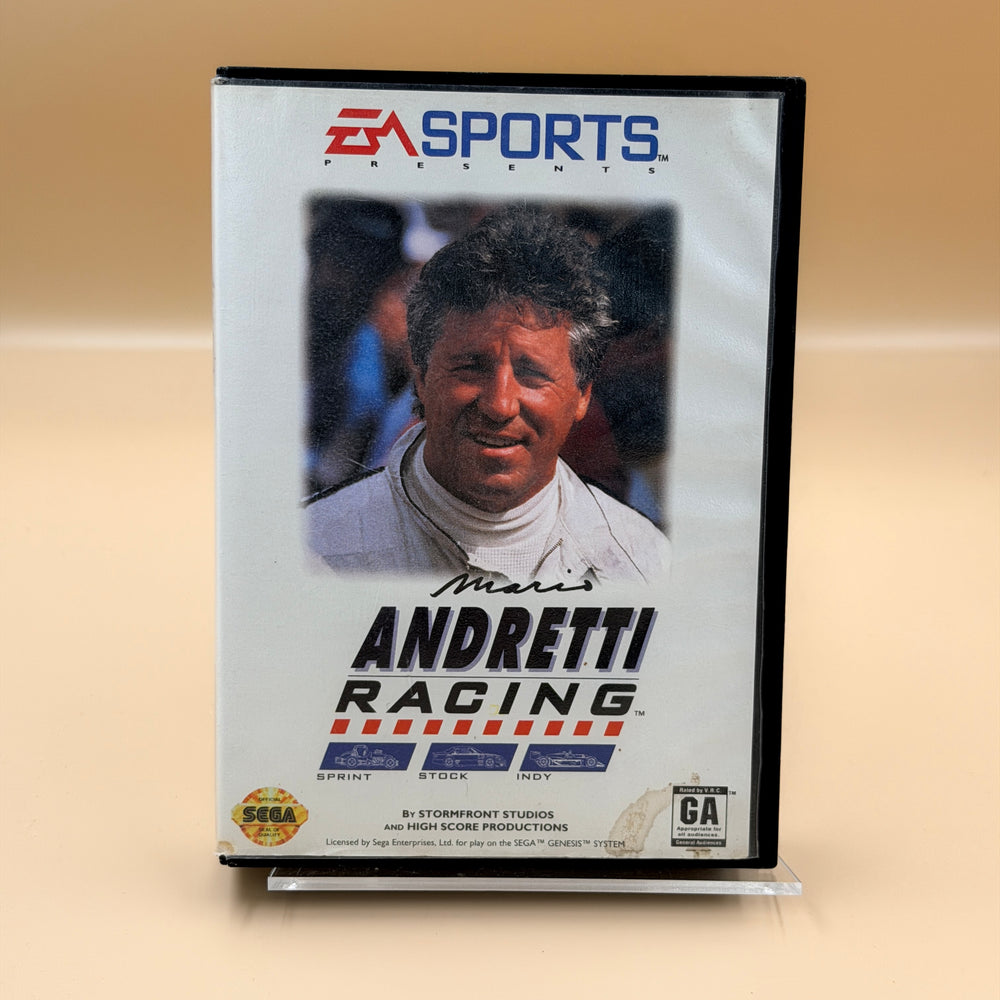 Mario Andretti Racing [Sega Genesis] Tested & Cleaned [No Manual]