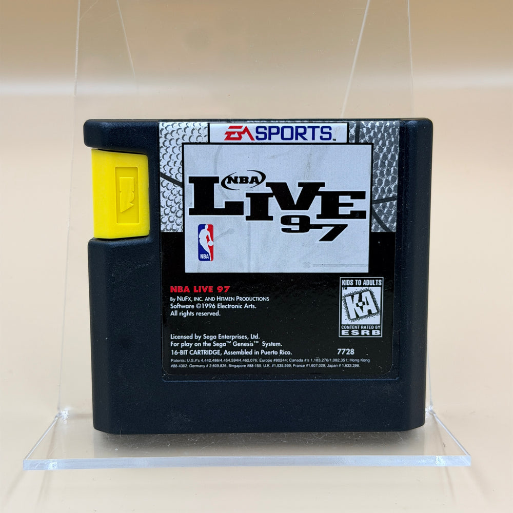 NBA Live 97 [Sega Genesis] Tested & Cleaned