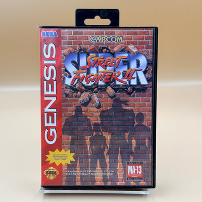 Super Street Fighter II [Sega Genesis] Tested & Cleaned [Complete in Box]